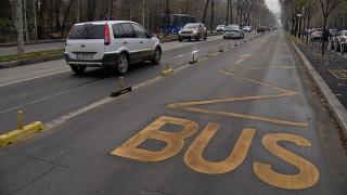 Autobuzele au cale liberă în nordul Capitalei: de la Casa Presei la Arcul de Triumf. Banda unică pentru transportul în comun, inaugurată astăzi