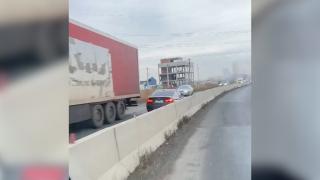 Şofer, surprins când circulă pe contrasens pe Şoseaua de Centură a Buzăului