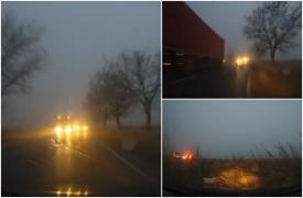 "Uşor, iubire, uşooor!" Soţ şi soţie şi-au văzut moartea cu ochii pe un drum din Tulcea, după o depăşire criminală