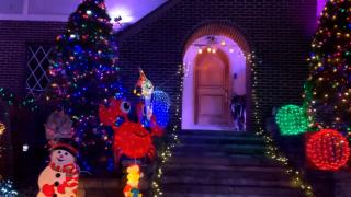 Familia care deţine recordul pentru cele mai multe luminiţe de Crăciun: 720.000 de beculeţe. Peste 100.000 de oameni vin să le admire curtea anual