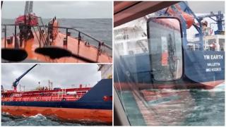 Accident grav pe mare. Un bărbat turc, rănit la bordul unei nave, în apropierea Portului Constanţa. Salvatorii au ajuns cu greu la el