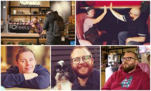 O operaţie eşuată i-a luat vederea lui Lucian la 17 ani, dar nu şi marele vis. Sătul de refuzuri la angajare, a deschis prima cafenea socială din Cluj, unde-i ajută pe alţii