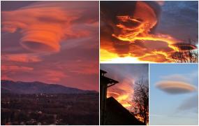 Nori spectaculoşi, cu aspect de OZN, pe cerul României. Unde au fost văzuți și cum se formează