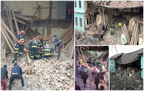 Internatul unui liceu din Odorheiu Secuiesc, prăbușit parțial. Patru copii scoși până acum de sub dărâmături. Ultima victimă resuscitată la fața locului