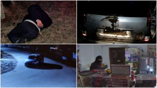 "Tot frigiderul jumulit. Tot raftul de vin, golit". Filmul jafului din Constanța. Trei dintre cei patru hoți au reușit să scape şi sunt daţi în umărire