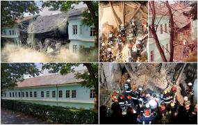 ANIMAŢIE. Elevi dispăruţi sau în stop cardio-respirator după ce peretele internatului din Odorheiu Secuiesc s-a prăbuşit peste ei. Cum s-a produs tragedia