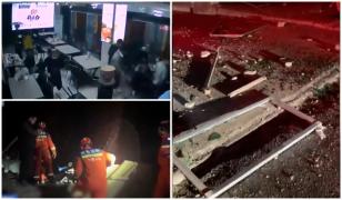 Peste 100 de morţi şi 500 de răniţi, după un seism devastator în China. Momentul în care pământul se cutremură şi oamenii fug îngroziţi