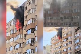 Incendiu devastator într-un apartament din cartierul Dorobanţi. Două surori de 86 şi 96 de ani au fost evacuate în viaţă