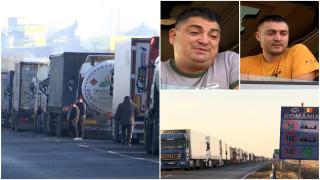 Sărbători petrecute în vămi. Coşmarul şoferilor de TIR, blocaţi în cabine din cauza cozilor infernale: "E greu departe de familie"