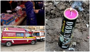 Copil de 13 ani, în stare gravă după ce o petardă a explodat într-o sticlă. În Neamţ, o tânără s-a trezit cu pocnitoarea în maşină