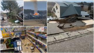 Momente de coşmar în prima zi a anului, în Japonia. Cutremurul de 7,6 a distrus zeci de case şi a crăpat, la propriu, şoselele