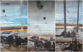 Imagini terifiante arată cum valuri uriaşe de până la 30 de metri spulberă o navă de croazieră de lux, în largul Antarcticii