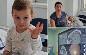 "Mi-a fost frică. Un singur băieţel am şi eu". Robert, un copilaş de numai 3 anişori, a fost salvat de neurochirurgii din Iaşi în prag de sărbători