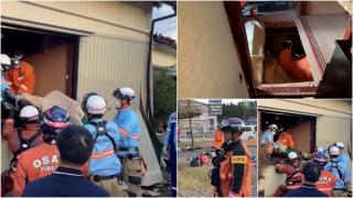 Bătrână de 80 de ani, salvată de sub dărâmături la câteva zile după cutremurul din Japonia. Peste 240 de persoane sunt încă dispărute