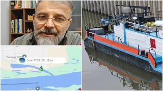 Navă încărcată cu îngrăşământ cu azot, scufundată în Dunăre. Semnalul de alarmă tras de specialişti: "Am putea avea efecte până în vară"