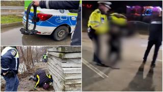 Scandalagiul care i-a furat pistolul unui polițist, în Hunedoara, a fost reținut. Arma este de negăsit: agenții din zonă, chemați de acasă să o caute