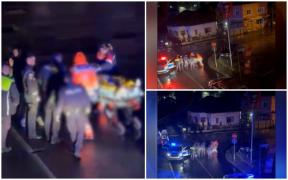 Scandal pe o stradă din Târgu Jiu: Doi bărbaţi şi o femeie şi-au împărţit pumni şi picioare după un conflict pornit la băutură. Unul dintre ei a ajuns la spital