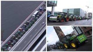 Fermierii germani protestează în toată ţara. Au blocat mai multe drumuri cu convoaie de tractoare și camioane