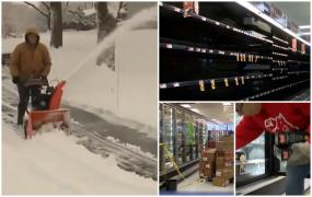 "Oh Doamne, iar o luăm de la capăt". Ciclonul-bombă amenință Statele Unite, la două zile după un alt fenomen meteo devastator. Disperați, oamenii au golit magazinele