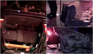 Viteza i-a fost fatală unui şofer din Mehedinţi. A pierdut controlul volanului şi s-a izbit într-un stâlp. A fost aruncat pe bancheta din spate, unde a rămas încarcerat