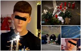 "Am auzit cele două focuri de armă și l-am găsit întins pe jos".  Alexandru a fost executat în stil mafiot chiar sub ochii bunicului său. Unul din suspecți s-a predat