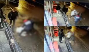 Atac în stil mafiot, în Piteşti. Un bărbat a fost înjunghiat în inimă şi ficat cu propriul cuţit, lângă o sală de păcănele. Agresorul a fugit imediat după