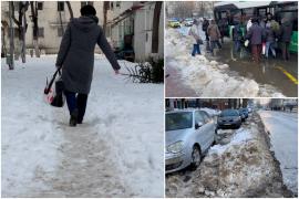 "Ca pe Ceahlău mă simt!" Ironii la adresa primarului din Iaşi, care se laudă cu deszăpezirile pe Facebook, deşi străzile sunt încă înghiţite de nămeţi