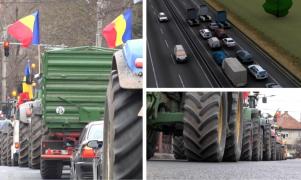 Ce au păţit protestatarii care au blocat cu trei tractoare autostrada Bucureşti-Ploieşti. Sute de şoferi, forţaţi să stea în coloană de 6 km