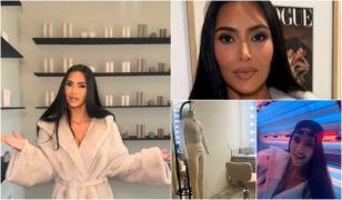 Cum arată biroul lui Kim Kardashian. Vedeta are în interior inclusiv un solar, iar pereții sunt acoperiţi cu copertele revistelor în care a apărut
