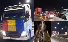 Fermierii şi transportatorii au blocat, azi noapte, mai multe vămi şi drumuri naţionale: "Vrem ceva concret, stabil şi eficient. Nu prin vorbe"