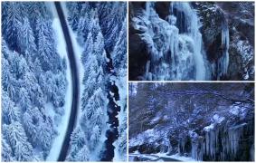 Locul fascinant din România mai puţin cunoscut turiştilor. Ascunde peisaje de poveste, pe care iarna le-a transformat într-un regat de gheaţă