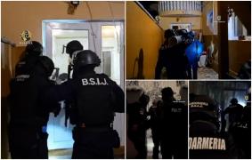 Bebino şi alţi interlopi din Clanul Cocalarilor, săltaţi de mascaţi. Descinderi în București și Călărași, într-un dosar de trafic de droguri