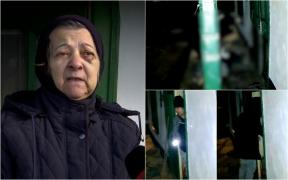 "Ce vină am eu să pătimesc acum la bătrâneţe?" Imagini cu atacul a doi minori asupra unei bătrâne care i-a prins la furat