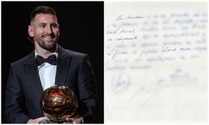 Şervețelul pe care Messi a semnat primul contract cu Barcelona, pe când avea 13 ani, va fi scos la licitație pentru o sumă uriaşă