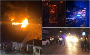 "A început să ţipe lumea, se aruncau scaunele, era haos total". Restaurant cuprins de flăcări în Piteşti; zeci clienţi şi angajaţi au fugit din calea flăcărilor uriaşe