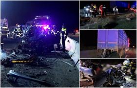 "A smuls arcul cu punte cu tot!" Doi prieteni au murit pe loc într-o Skoda zdrobită sub TIR, în Constanța. Acul vitezometrului s-a oprit la 150 de km/h