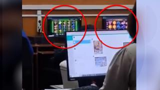 Au dat şcoala pe păcănele. Elevii unui liceu din Târgu Jiu s-au apucat să joace la aparate în timpul orei, de faţă cu profesoara de matematică