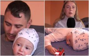 "Nu mă lăsaţi fără copilul meu!" La doar un an şi jumătate, Matei a aflat ce înseamnă durerea. Trupul său firav trebuie să suporte o operaţie pe cord deschis