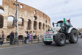 Protestele fermierilor italieni la Roma. Manifestanţii au intrat în capitală cu peste 1.000 de tractoare şi au devenit atracţia principală pentru turişti