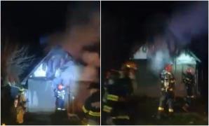 Bătrân de 80 de ani, ars de viu în casa din Bihor. Jarul căzut din sobă i-ar fi adus sfârșitul bărbatului găsit carbonizat de pompieri