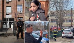 Filmul incidentului de la liceul Dimitrie Leonida din Capitală. Elevul care a pulverizat spray-ul s-ar fi certat cu un coleg. Reacţia tulburătoare a părinţilor