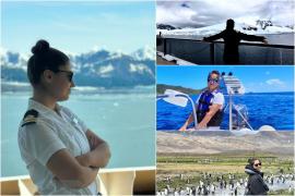 O româncă a cucerit la nici 30 de ani apele îngheţate ale lumii, la cârma navelor de croazieră. Cosmina e plecată 8 luni pe an de acasă