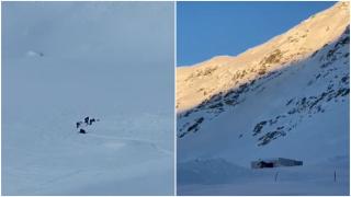 Avalanşă la Bâlea Lac. Un salvamontist aflat în timpul liber a murit. Bărbatul era deja îngropat în zăpadă când a fost găsit de colegi