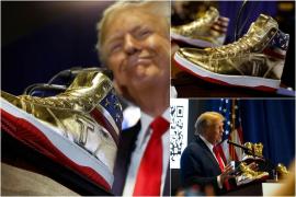 Donald Trump şi-a lansat propria linie de încălţăminte, la o zi după amenda cu 355 de milioane de dolari. Cât costă o pereche