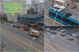 Şoferul care a luat-o la goană pe trotuar după ce a lovit un tramvai în Galaţi fusese condamnat în trecut pentru proxenetism. Ce amendă a primit