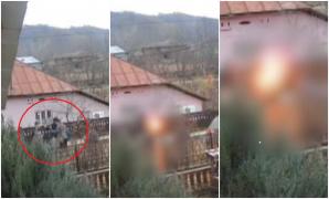 Localnic incendiat de trei tineri la Stoeneşti, în Vâlcea. Adolescenţii au filmat grozăvia şi au postat imaginile online, pentru like-uri