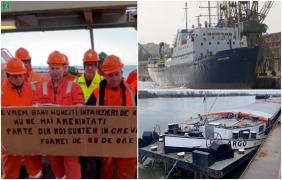Grevă în portul Constanţa: Echipajul unei nave încărcate cu grâu refuză să mai lucreze pentru că nu şi-a mai primit salariile de câteva luni