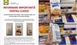 LIDL retrage mai mulţi biscuiţi care pot conţine metal. Au fost vânduţi în magazinele din toată ţara