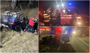 Tânăr de 24 de ani, în stare critică la spital. Maşina în care se afla a intrat în coliziune cu un alt autoturism