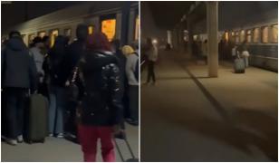 Tren, oprit în câmp din cauza unei defecţiuni. Pasagerii au aşteptat patru ore până i-a preluat o altă garnitură